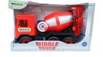 Wader Middle Truck Betoniarka czerwona 32114
